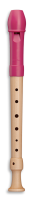 Fipple »Tere« Soprano recorder in c", berry, plastic/maple german fingering with single holes