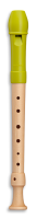 Fipple »Lere« Soprano recorder in c", apple green, plastic/maple german fingering with single holes