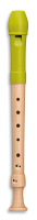 Fipple »Lere« Soprano recorder in c", apple green, plastic/maple, baroque fingering with double hole