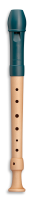 Fipple »Dege« soprano recorder in c", sea blue, plastic/maple german fingering with single holes